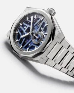 Sale Defy Skyline Skeleton blå 41 mm Til Han
