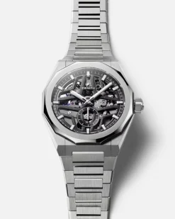 New Defy Skyline Skeleton svart 41 mm Til Han