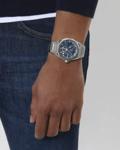 Sale Defy Skyline Skeleton blå 41 mm Til Han